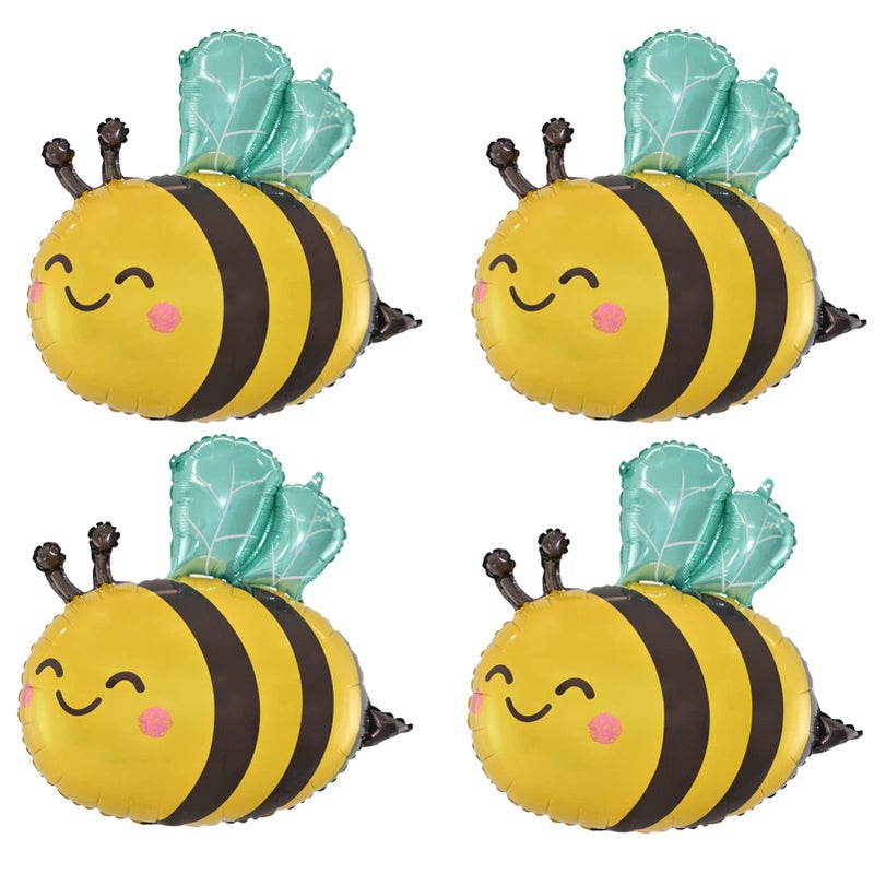 MOHYS Bee Balloons Birthday Party Decorations Supplies for Wedding Baby Shower 4 Pack - Image 2