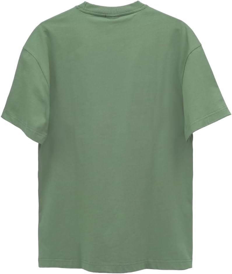 Cedro Men's Oversize Graphic Cotton Tee in Green - Image 2