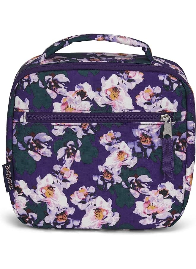 JANSPORT - Lunch Break Insulated Cooler Bag Leakproof Picnic Tote Gray Bouquet - Image 1