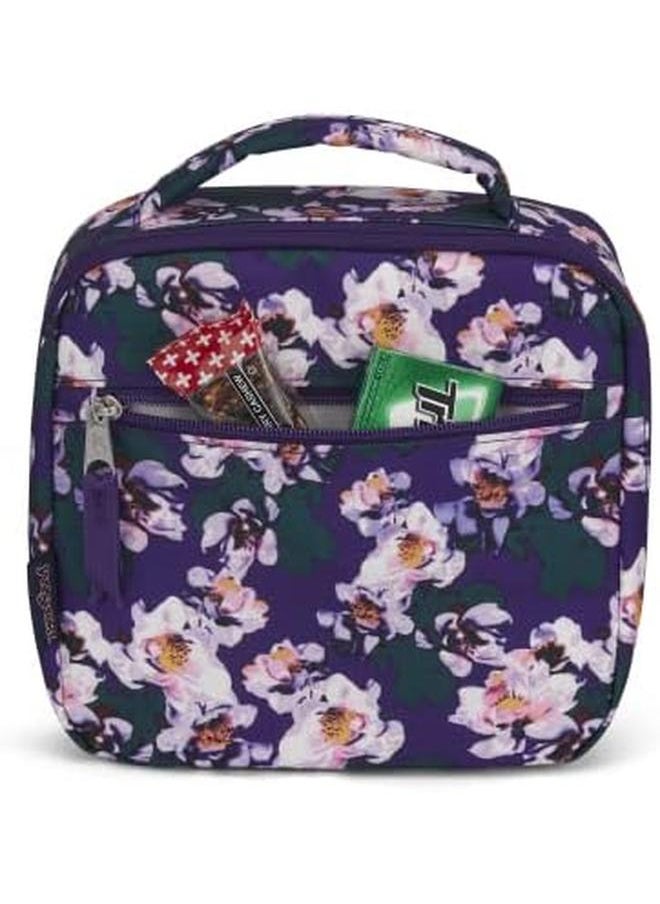 JANSPORT - Lunch Break Insulated Cooler Bag Leakproof Picnic Tote Gray Bouquet - Image 1