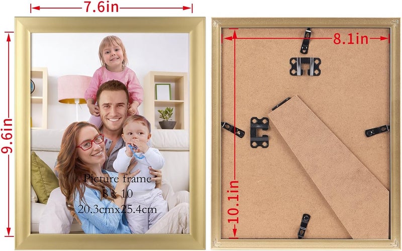 جيفت جاردن إطار صور مقاس 8×10 ذهبي، مجموعة من 12 قطعة، إطارات حديثة متع��دة مقاس 8×10 بالجملة للعرض على الحائط أو الطاولة، GG221247 - Image 3
