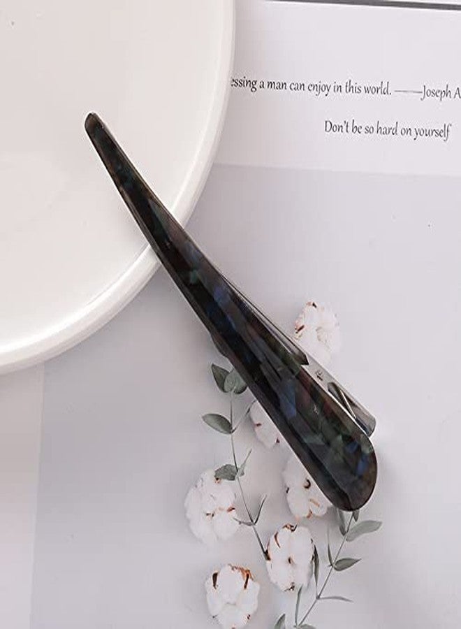 Guqqeuc Large Duckbill Hair Clips for Women Girls 2pcs French Alligator Hair Barrettes Hair Grips for Long Thick Hair Black+Brown) - Image 3