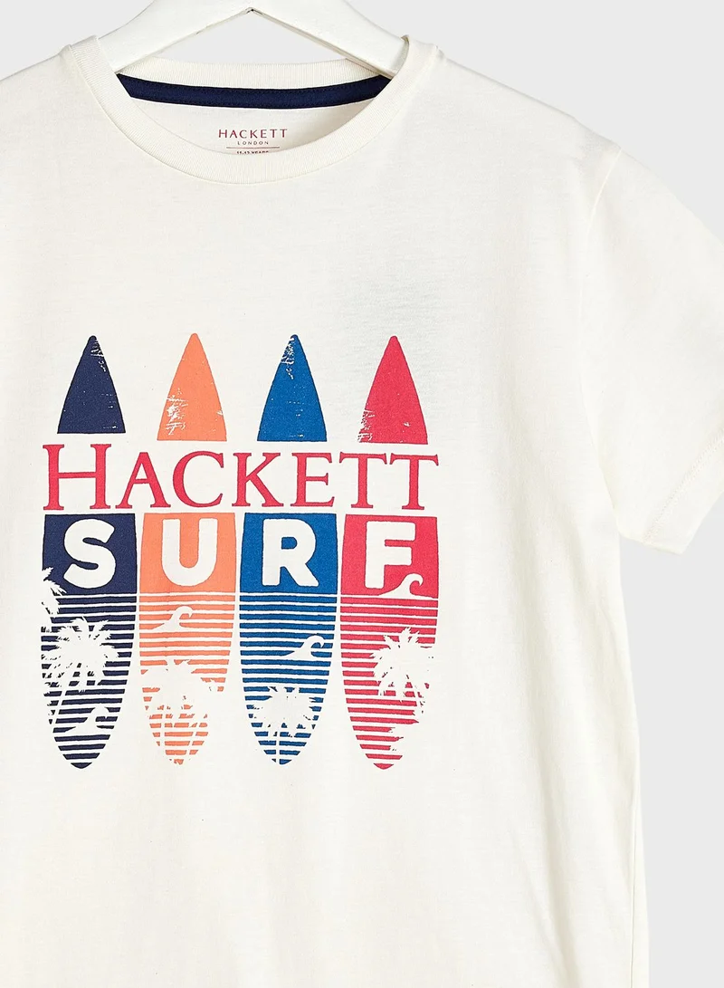 Hackett Kids Logo Surf T-Shirt
