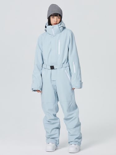 SnowElve Womens One Piece Ski Suit Waterproof Insulated Snowboard Snow Suit Winter Outdoor SnowsuitT2371Bluexl - Image 3