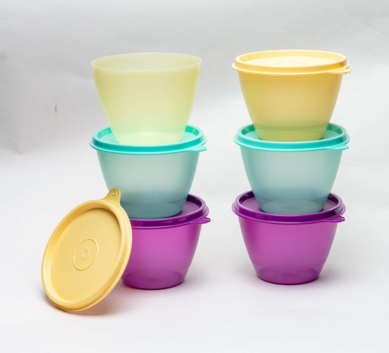 Tupperware Plastic Container - 400ml  6 Pieces  Multicolour - Image 2