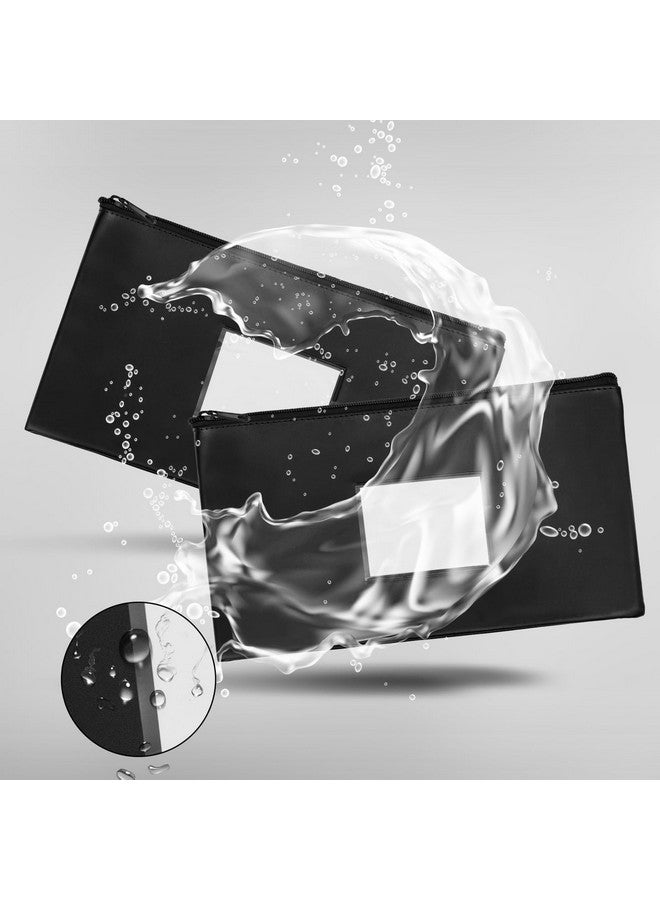 فوتشيك حقيبة نقود فوشيك، 6 قطع، حقائب نقود مزودة بسحاب للنقود، حقيبة نقود مقاومة للماء، حقيبة نقود محفظة، حقائب إيداع نقود بملصق للعملات المعدنية، مستحضرات التجميل، الفواتير، الأدوات، حامل الإيصالات - Image 4