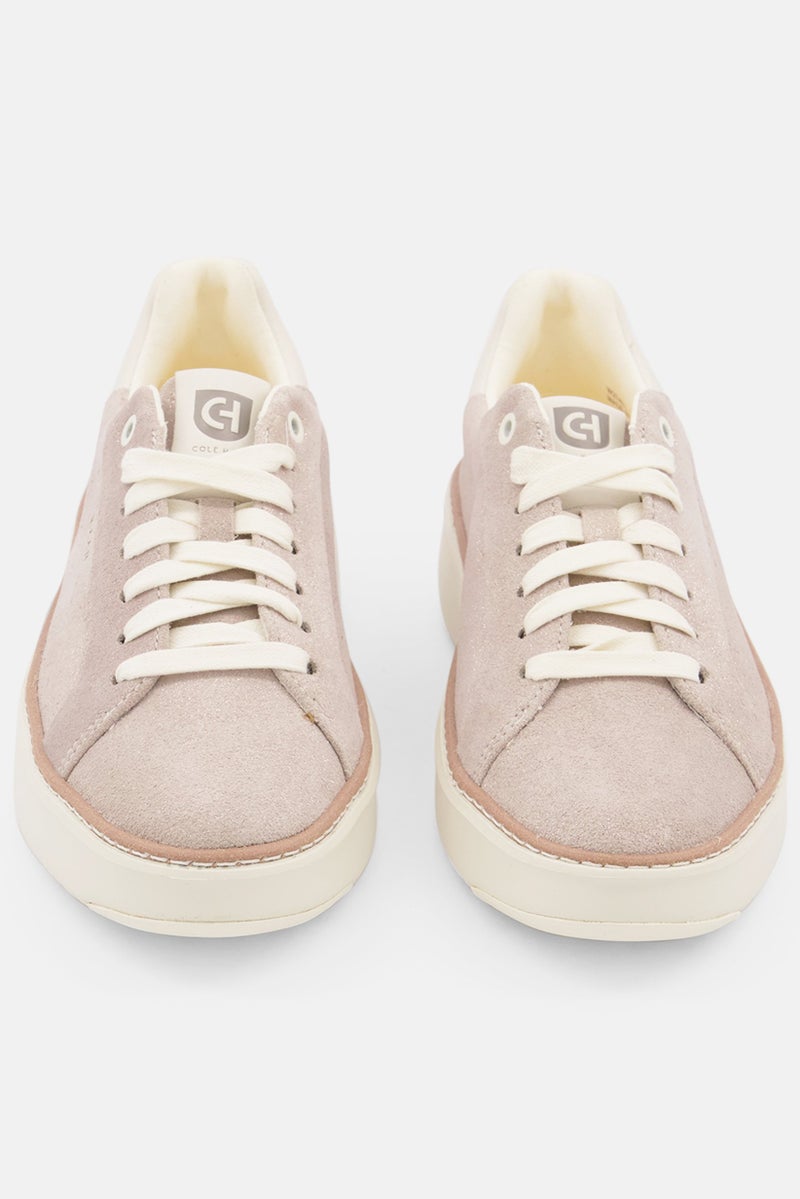 COLE HAAN Women Wide Lace Up Casual Shoes, Grey - Image 3