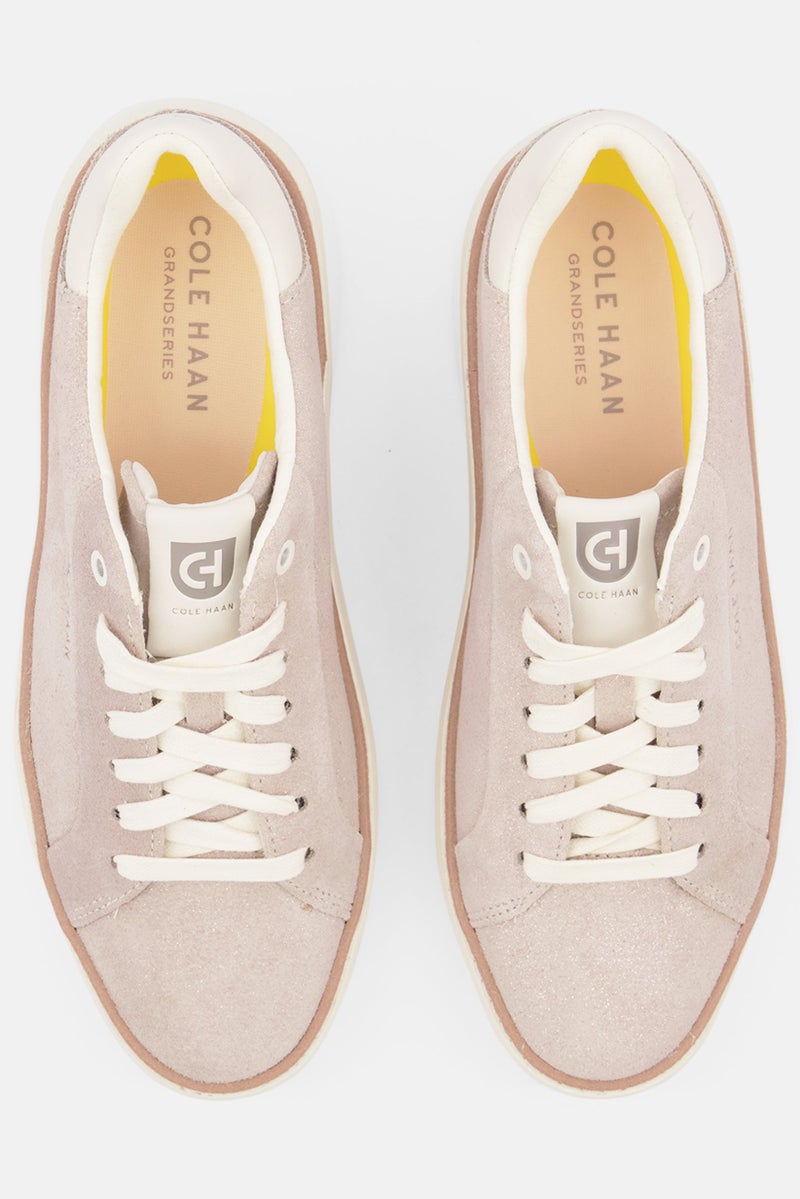 COLE HAAN Women Wide Lace Up Casual Shoes, Grey - Image 4