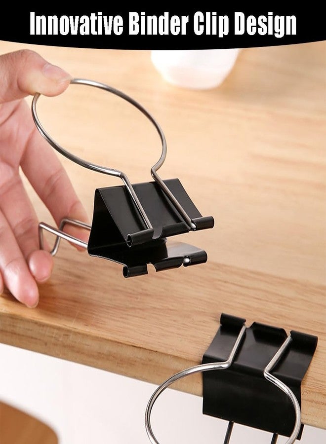 OULIGET Desk Cup Holder Binder Clips Hooks,Disposable Paper Cup Table Edge Clamp,Headphone Bag Keys Hats Pencil Hanger for Home Office and School,2 Pack - Image 5