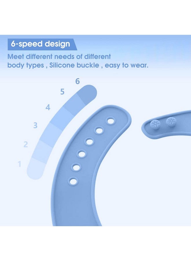 Hannea مريلة هانيه® السيليكونية للبالغين، مريلة قابلة للتعديل ومقاومة للماء، مريلة كبيرة مع جيب مانع للتسرب، مريلة قابلة للغسل للبالغين للرجال والنساء، قماش تناول الطعام لكبار السن وذوي الاحتياجات الخاصة - Image 4