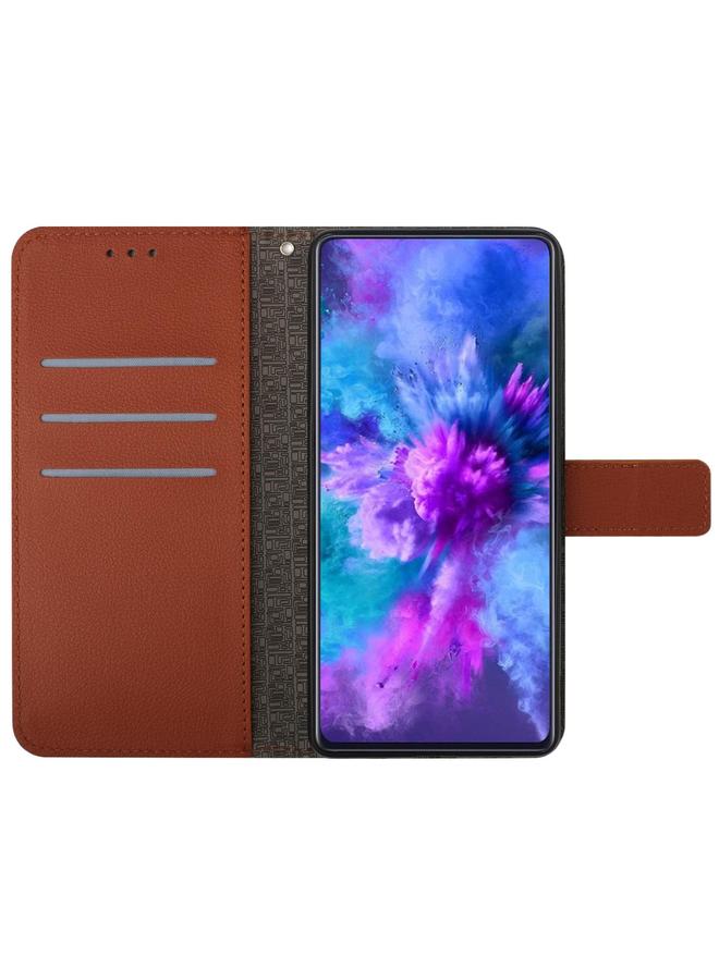 زبون جراب لهاتف Infinix Note 50 Pro 4G / Note 50 4G جراب هاتف جلدي بملمس شبكي معيني - Image 3