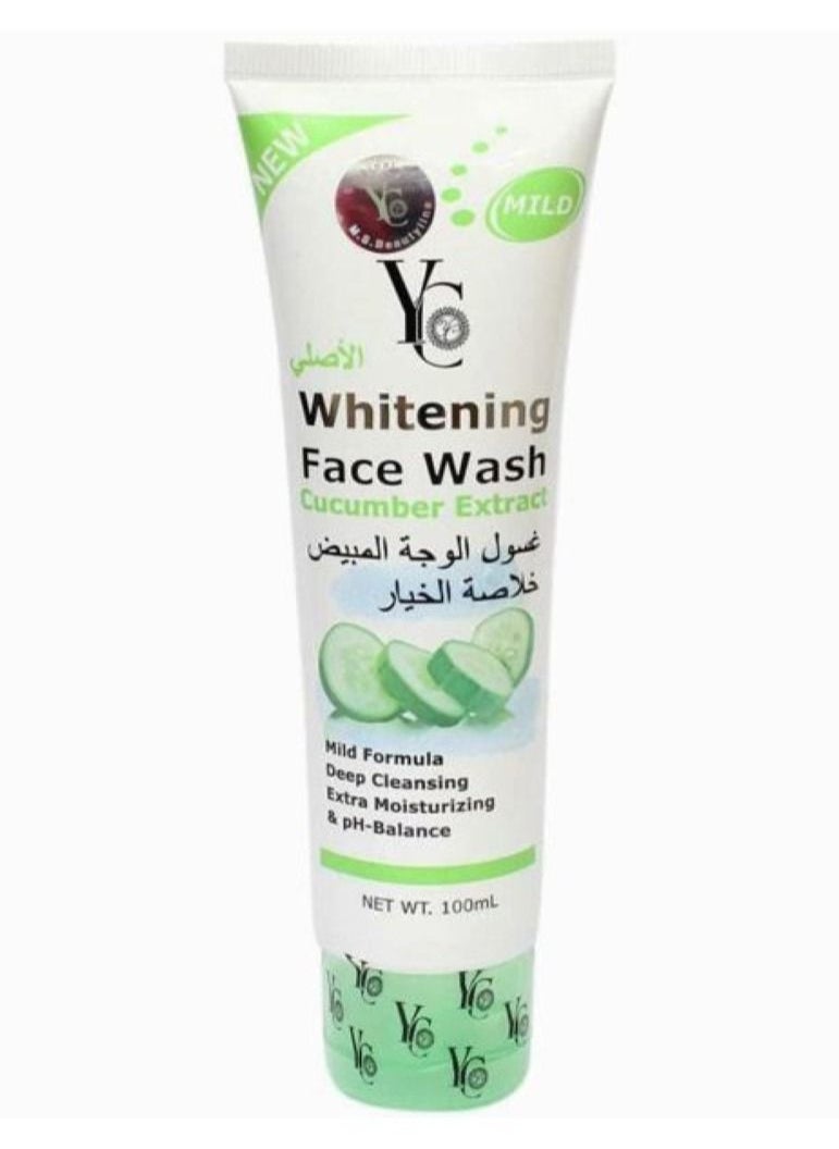 YC - YC Whitening Facial Wash Cucumber Extract 100 ml - Image 1