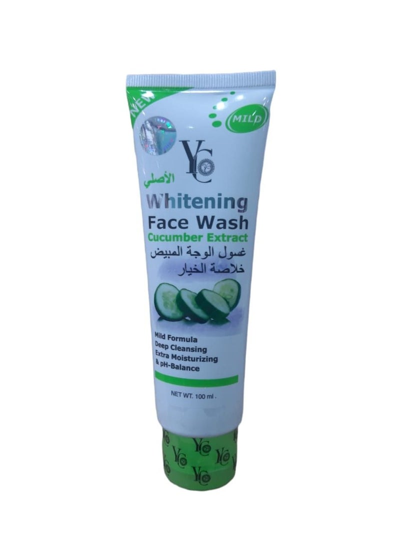 YC - YC Whitening Facial Wash Cucumber Extract 100 ml - Image 1