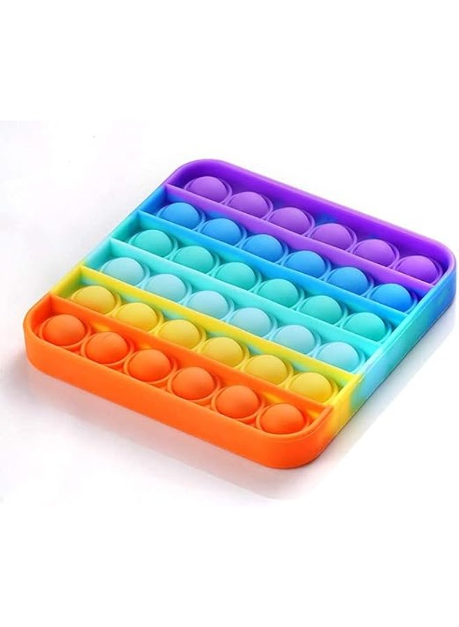 Spaceshoop Push Pop Bubble Fidget Sensory Toys Pack Stress Reliever Toys Squeeze Sensory Toy for Kids with ADD, ADHD or Autism (Square) - Image 1