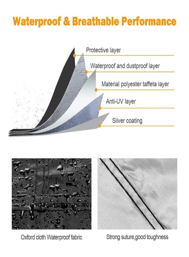 NEVERLAND Sedan Car Cover Waterproof Heavy Duty All Weather Protection Snow Anti-UV Windproof Outdoor Full Car Cover Fit for Automobiles BMW/Mercedes-Benz/Honda（for Car Size:183''L x 70''W x 59''H） - Image 4