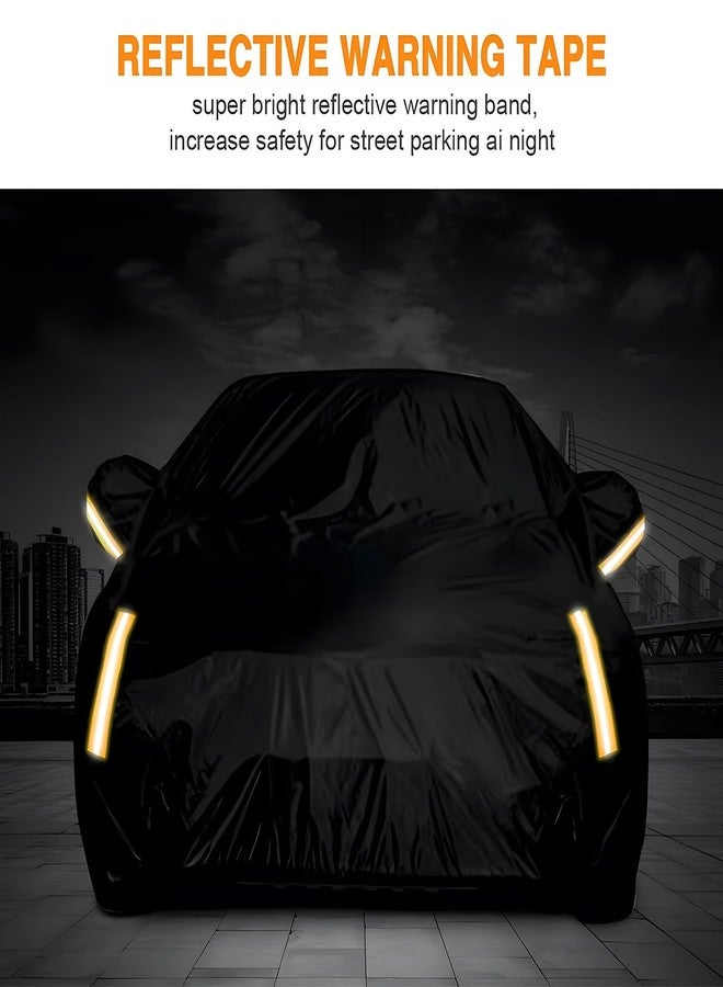 NEVERLAND Sedan Car Cover Waterproof Heavy Duty All Weather Protection Snow Anti-UV Windproof Outdoor Full Car Cover Fit for Automobiles BMW/Mercedes-Benz/Honda（for Car Size:183''L x 70''W x 59''H） - Image 3