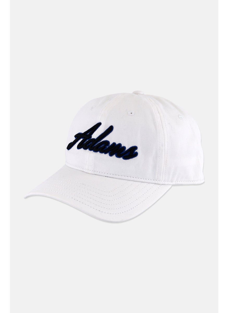 ADAMS Men Embroidered Logo Adjustable Cap, White  - Image 1