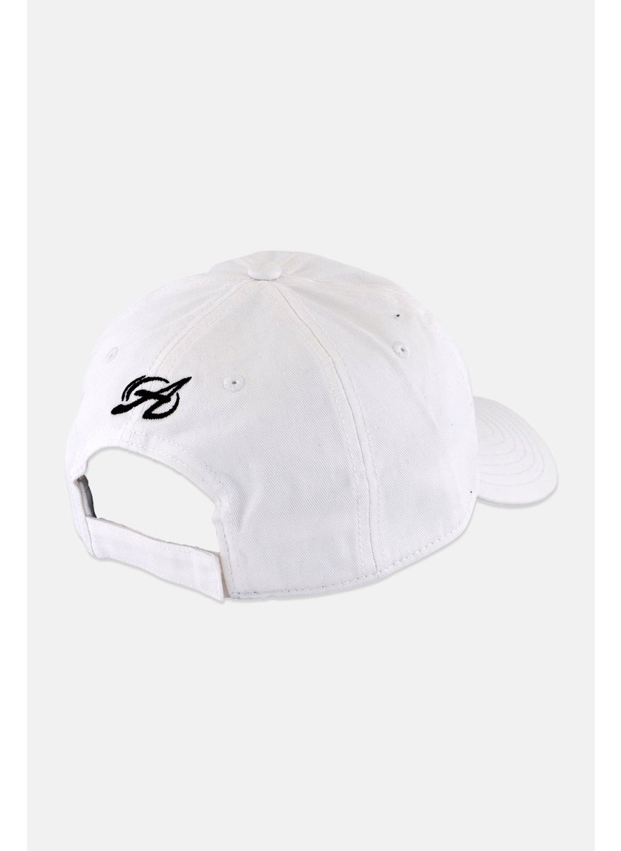 ADAMS Men Embroidered Logo Adjustable Cap, White  - Image 2