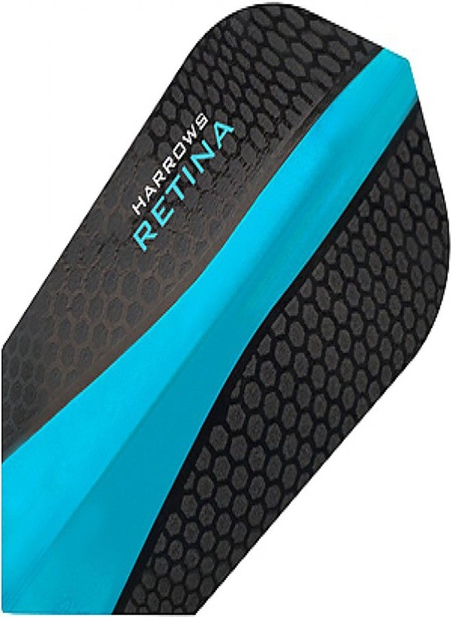 Harrows 5 Sets of 3 Retina Slim Aqua Blue Dart Flights Plus 1 Set of 3 Aluminum Dart Flight Protectors & Bracelet - Image 5