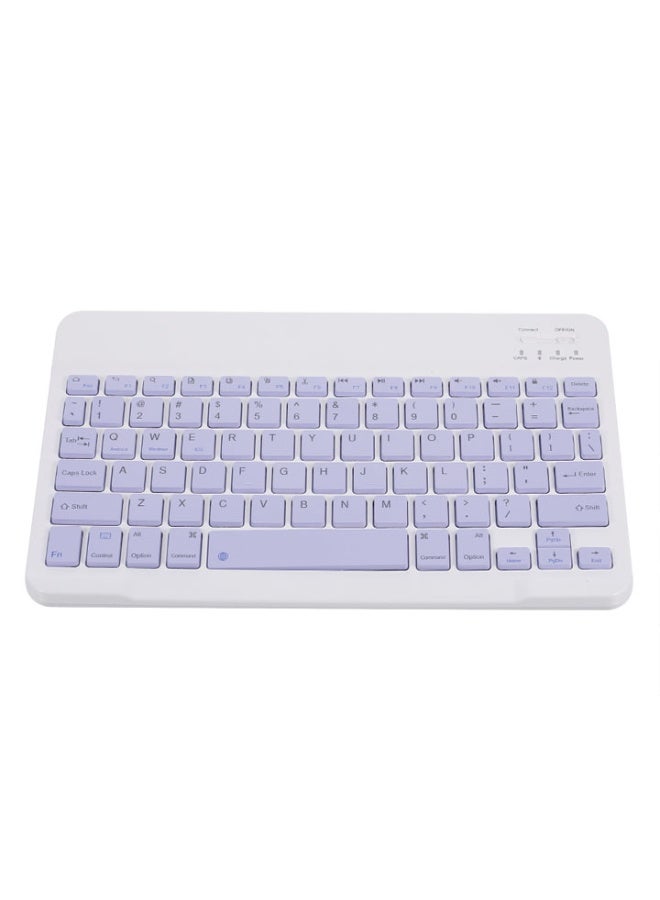 Universal Wireless BT Keyboard Three System Rechargeable Mobilephone Tablet Purple - Image 2