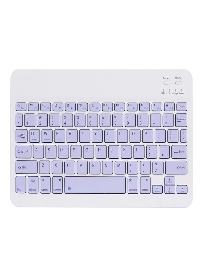 Universal Wireless BT Keyboard Three System Rechargeable Mobilephone Tablet Purple - Image 5