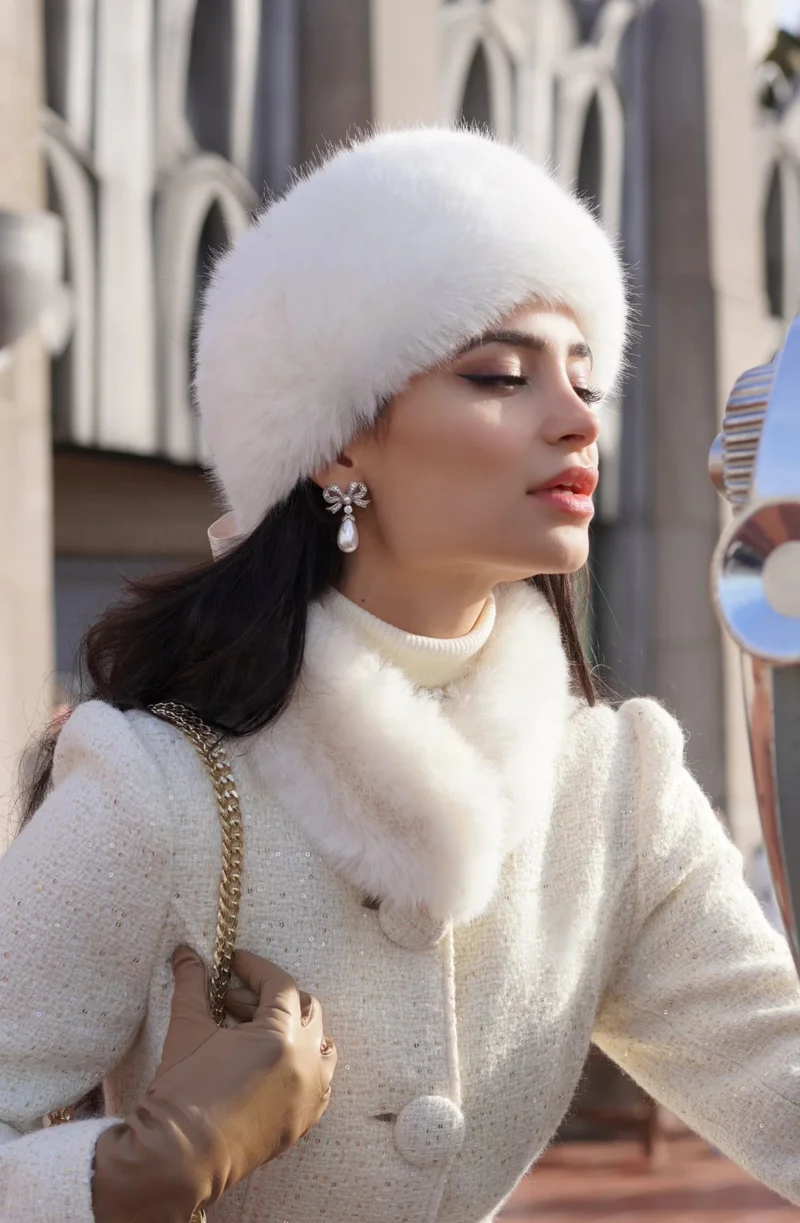 Santinni London Silver Queen' Bow and Pearl Drop Silver Earrings for Women | Best Price UAE