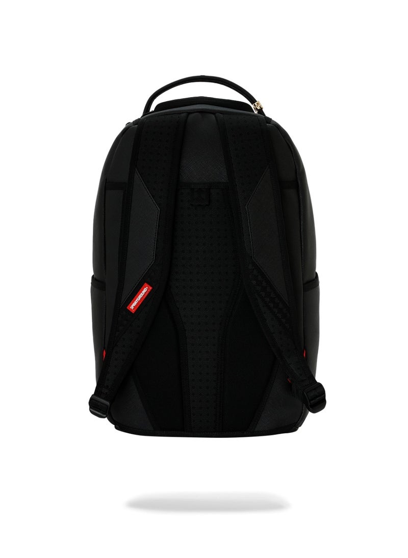 SPRAYGROUND SHARK CENTRAL BLACK EMBROIDERED SHARK DLXSV BACKPACK - Image 4