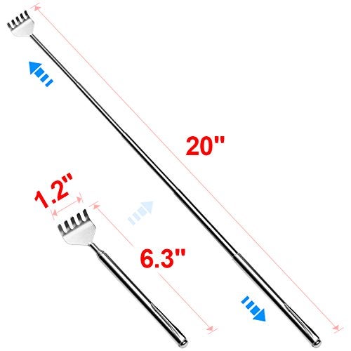 Petutu Claw Back Scratcher Extendable Metal Portable Telescopic Backscratchers 8 Pack for Men Women - Image 3