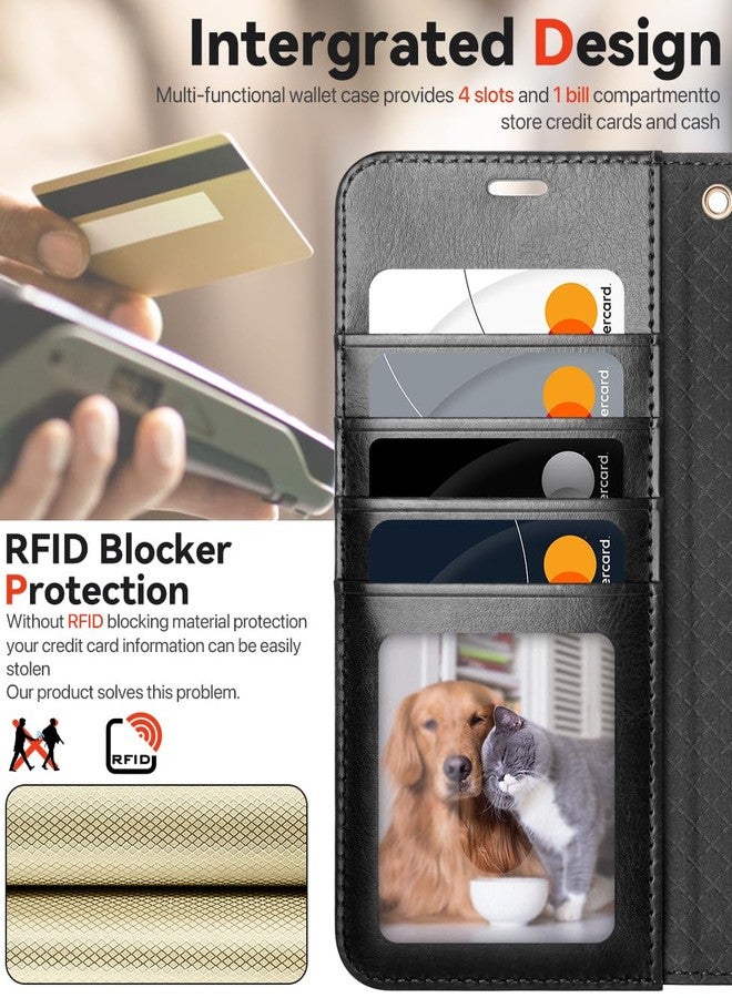 OCASE Removable Case for Samsung Galaxy S25 Ultra 5G, 2 in 1 Inner TPU Shockproof Leather Wallet, RFID Blocking, Card Slots, Kickstand Cover for Samsung Galaxy S25 Ultra - Black - Image 4