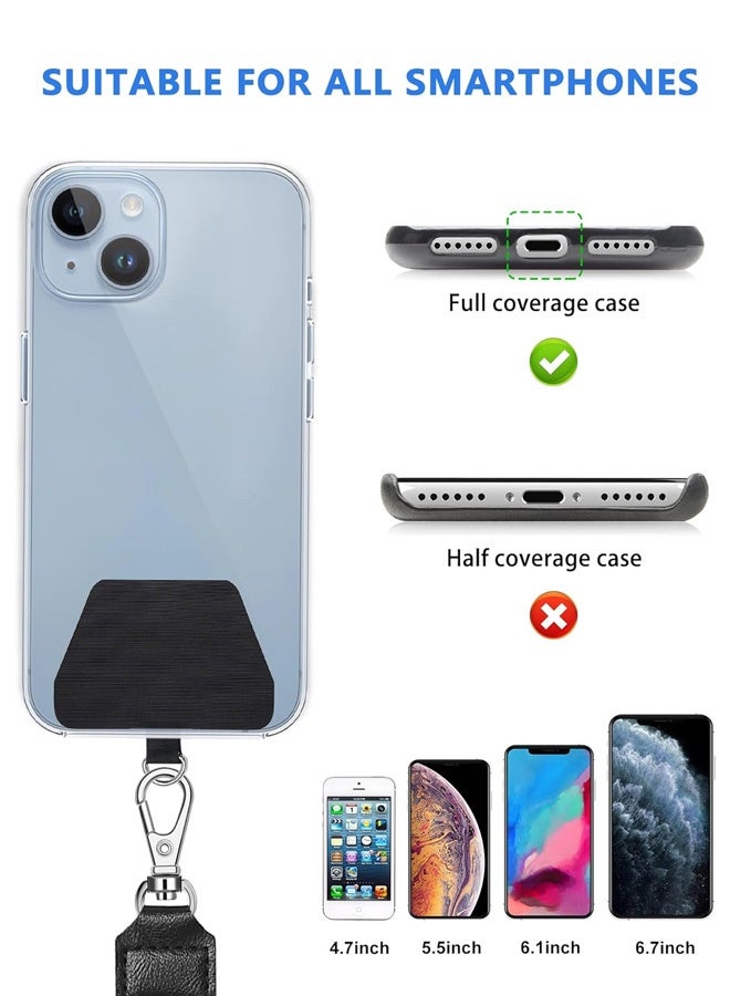 Phone Lanyard, 1X Durable Pads, Adjustable Cell Phone Lanyard Premium Nylon Crossbody Lanyards Around The Neck Fitting for All Most Smartphones - Image 2