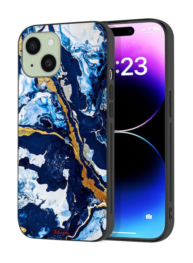 Tolwak Apple iPhone 15 Plus Protective Case Cover Glitch Texture Art - Image 1