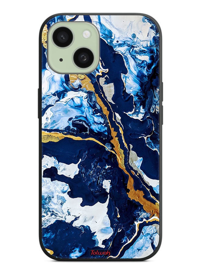 Tolwak Apple iPhone 15 Plus Protective Case Cover Glitch Texture Art - Image 2