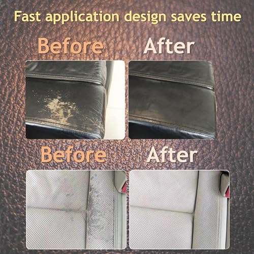 Plfawu 21Pcs Leather & Vinyl Repair Kit | Repairs Tears, Holes, Scratches & Peeling on Furniture, Car Seats & Jackets | Fast Application, Mixable Colors, All Leather Types - Image 5