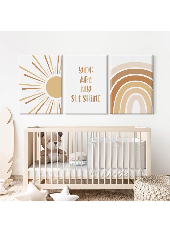 موان تابلوه حائط اطفال 3 قطع 30×40 سم لكل قطعة - سمك 30 مم - طباعة ديجيتال بطبقة UV - لاصق ذاتي سهل التركيب- خامات امنه - Image 5