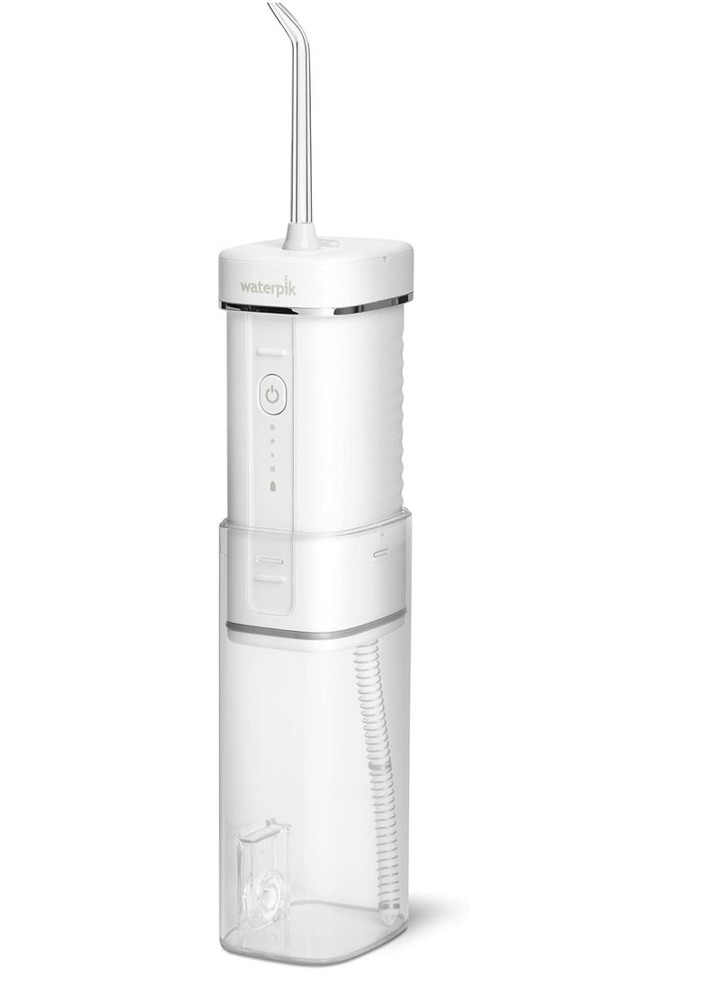Waterpik - Waterpik Cordless Slide Professional Water Flosser, Portable Collapsible for Travel and Storage, with Travel Bag and 4 Tips, ADA Accepted, Rechargeable and Waterproof, White WF-17CD010-1 - Image 1
