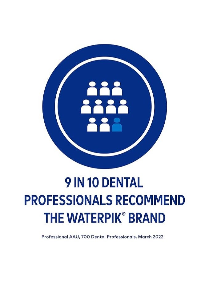 Waterpik - Waterpik Cordless Slide Professional Water Flosser, Portable Collapsible for Travel and Storage, with Travel Bag and 4 Tips, ADA Accepted, Rechargeable and Waterproof, White WF-17CD010-1 - Image 1