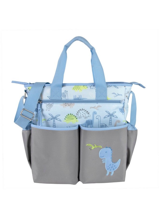 Baby Essentials Crossbody Dinosaur Diaper Bag Tote with Changing Station for Baby Boy, 3 Piece Diaper Bag Set (Dinosaurs) - Image 2