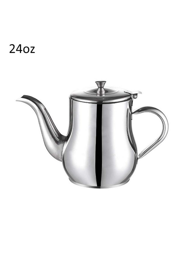 LVOERTUIG LVOERTUIG Stainless Steel Oil Can with Spout, Oil Dispenser Bottle Olive Oil Can Dispenser Drizzler,Kitchen Cooking Oil Jar Storage Container Canister Pourer Leak Proof (24oz(With Filter Mesh))  - Image 2