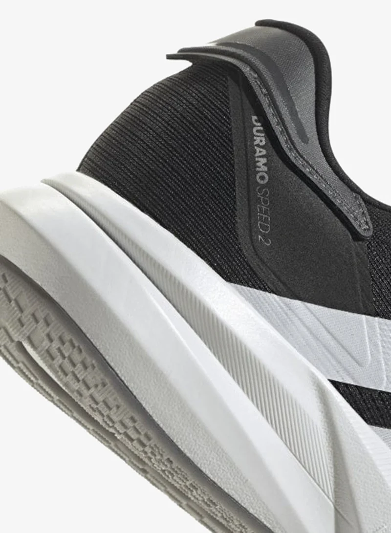 Adidas CBLACK/FTWWHT/GREFIV Duramo Speed 2 Running Shoes for Men | Best Price UAE