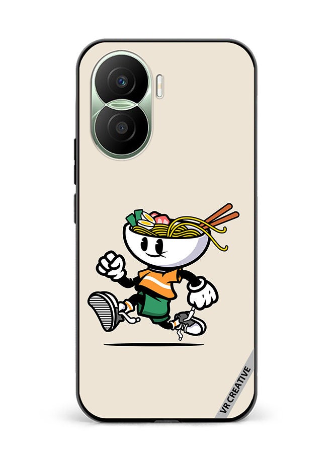 VR CREATIVE Protective Case Cover For Honor Play7T Pro Ramen Cartoon Design Multicolour - Image 1