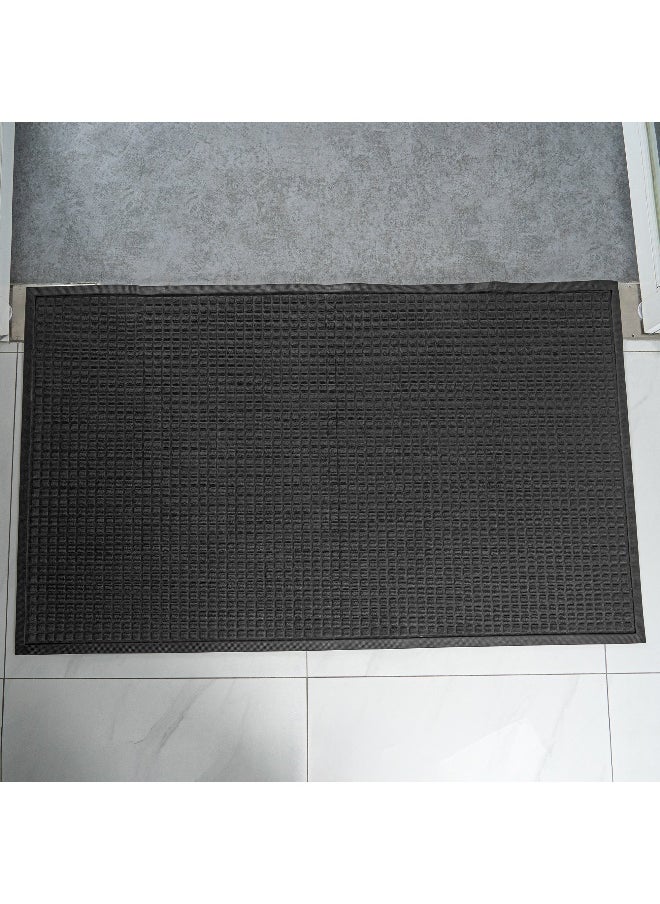 Comfy Feet 60 x 36 Inch Floor Mat, 1 Waffle Outdoor Floor Mat - No-Slip, No-Skid Backing, Dark Gray Polypropylene Entrance Mat, Does Not Get Stain, heavy-duty
