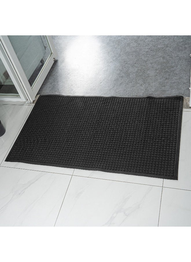 Comfy Feet 60 x 36 Inch Floor Mat, 1 Waffle Outdoor Floor Mat - No-Slip, No-Skid Backing, Dark Gray Polypropylene Entrance Mat, Does Not Get Stain, heavy-duty
