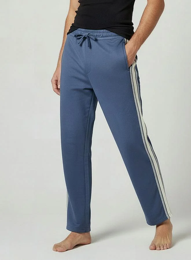 Splash FAV Men Straight-Leg Knit Pants with Tape Detail