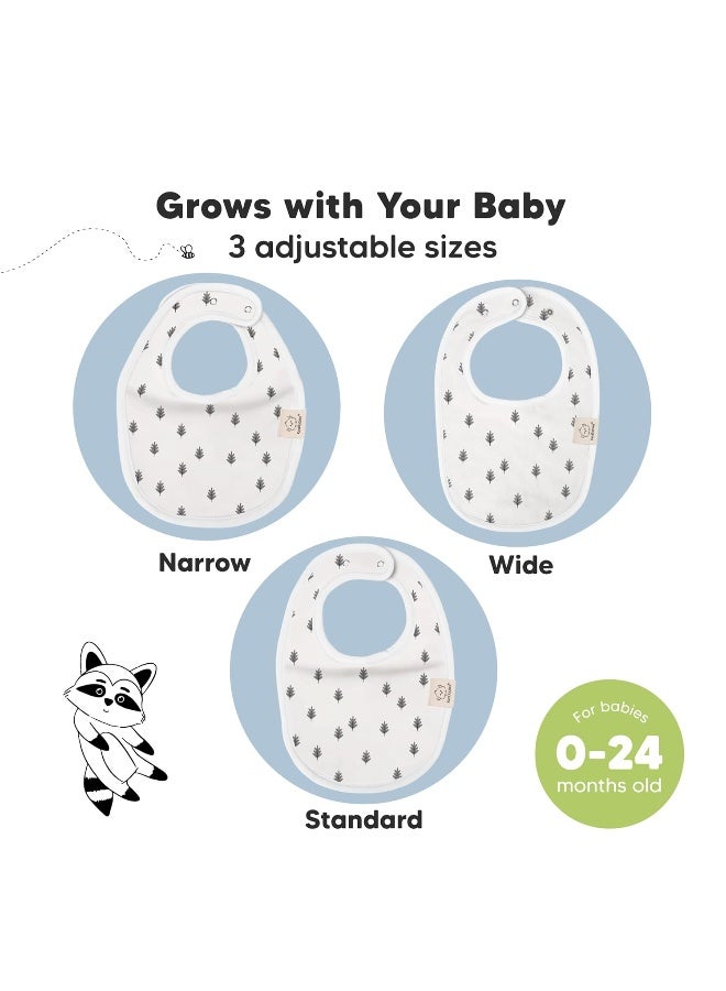 KeaBabies 8-Pack Organic Baby Bibs for Boys, Girls - Soft Cotton Drooling and Teething Bibs for Baby Girl & Boy, Extra Absorbent, Easy to Clean & Put On for Toddler, Newborn, Infant 0-24 Months (Nordic) - Image 4
