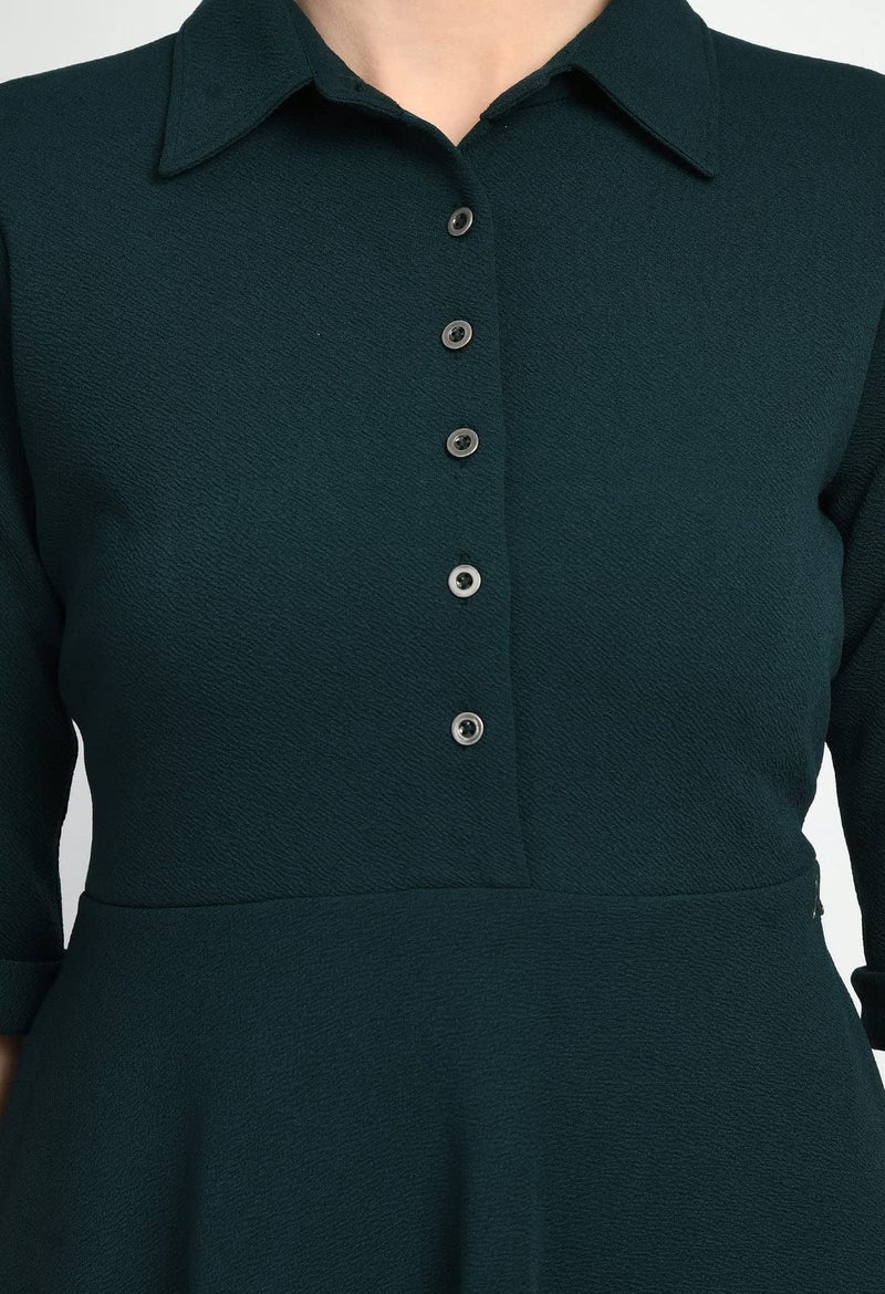 Exude Emerald Green Dress for Women - Image 5