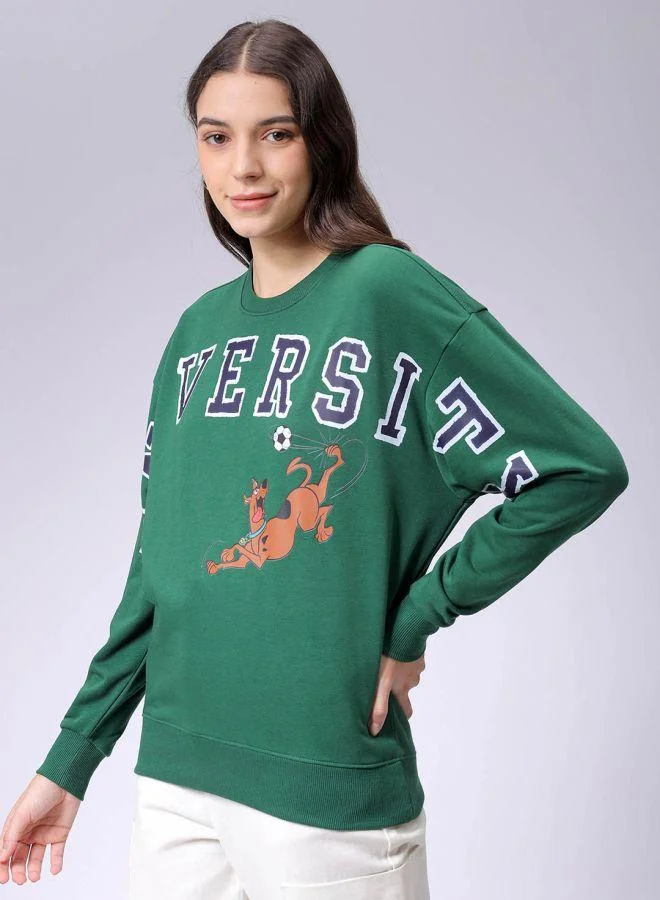 Freehand  Women Boxy Fit Scooby Doo Oversized Sweatshirt for Women | Best Price UAE