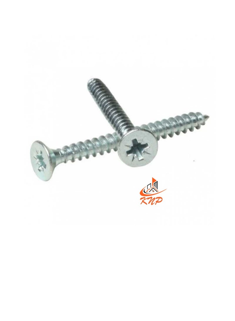 KNP Steel Countersunk Head Twin thread Screws - Pack of 200 (2" x 8g) - Image 3