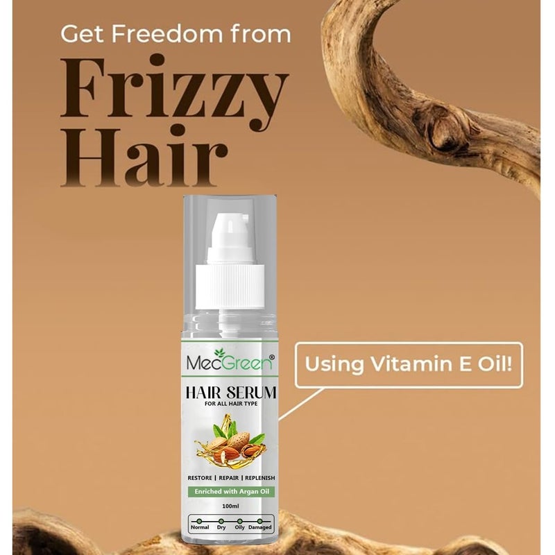 MECGREEN Serum Protection and Shine For Dry Flyaway  Frizzy Hair With 6 Rare Flower Oils Extraordinary Oil 100ml - Image 3