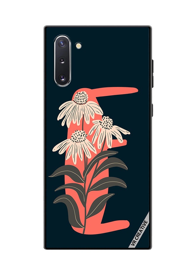 VR CREATIVE Protective Case Cover For Samsung Galaxy Note10 5G Alphabet E Design Multicolour - Image 1