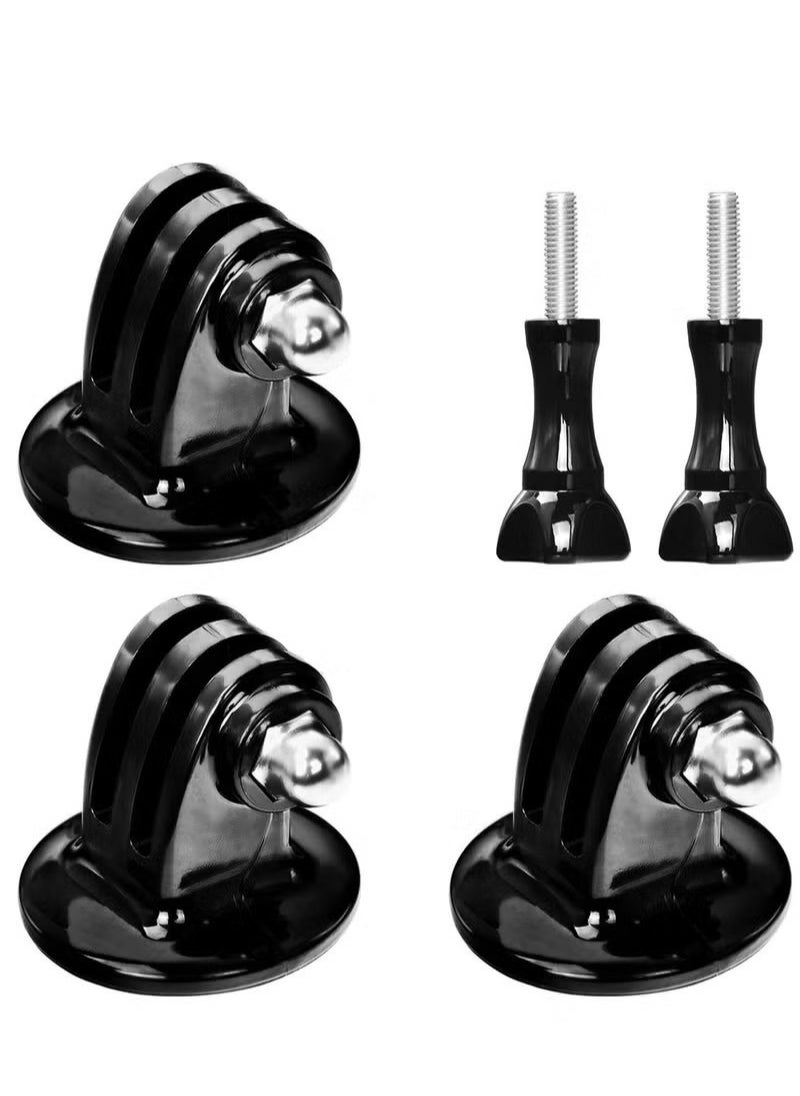 Generic - Tripod Mount Adapter Screw Mount Compatible for GoPro Hero 10, 9, 8, 7, 6, 5, 4, Session, 3+, 3, 2, 1, Hero (2018), Fusion, DJI Osmo, Sjcam, Xiaoyi Action Cameras (5 Packs) - Image 1